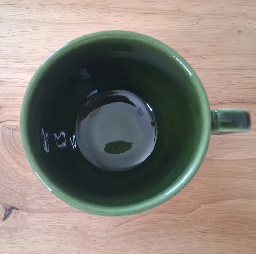 Pier 1 Imports Ceramic Coffee Mugs/Cups Green Brown Made In Italy